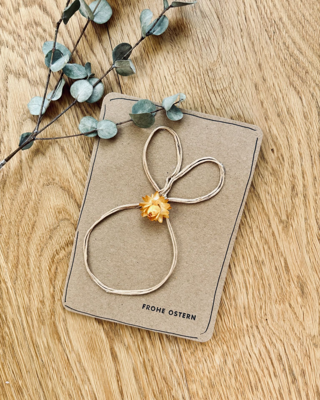 Papierdraht Osterhase