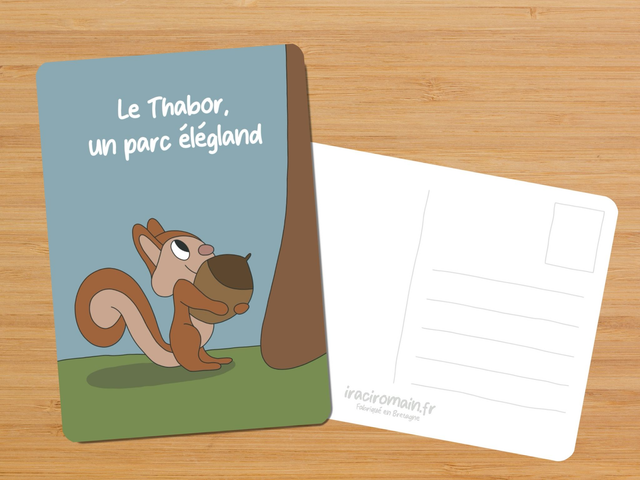 Carte postale " Le Thabor, un parc élégland "