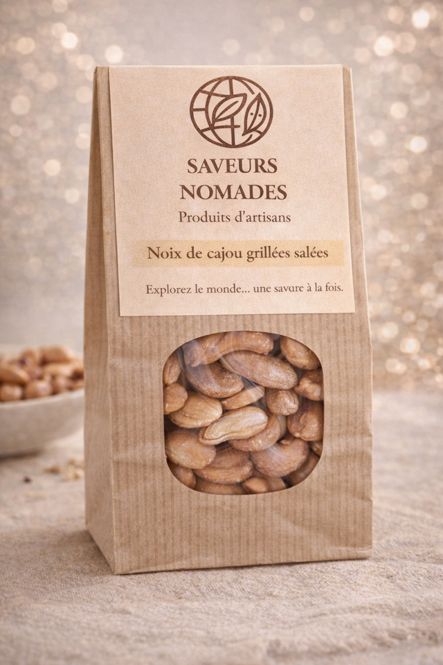 Noix de cajou grillées et salées