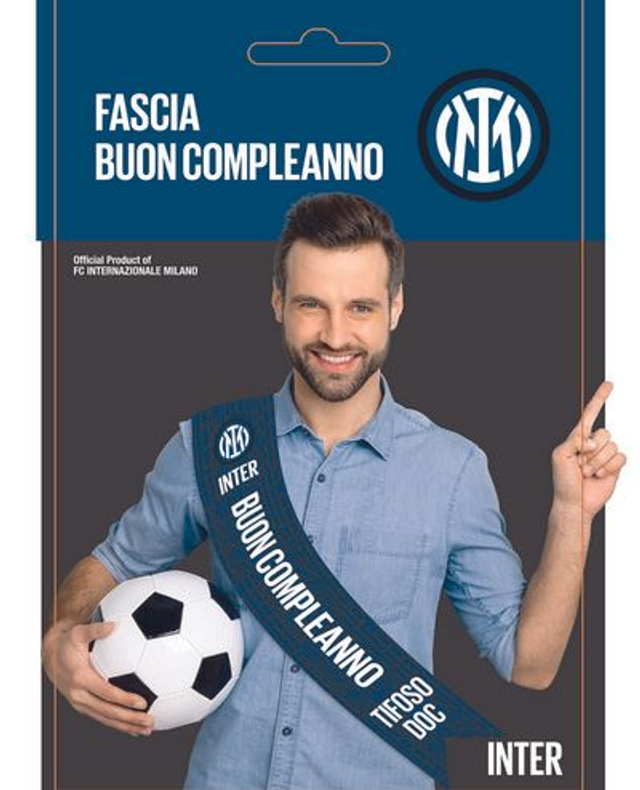 INTER , FASCIA BUON COMPLEANNO 