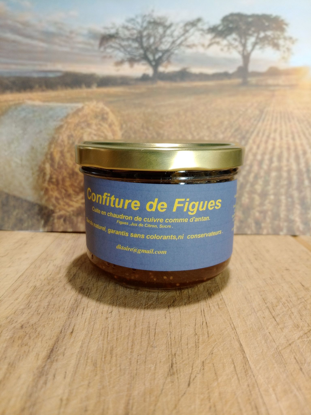 Confiture de Figue Cuite en chaudron de cuivre comme d'antan.
