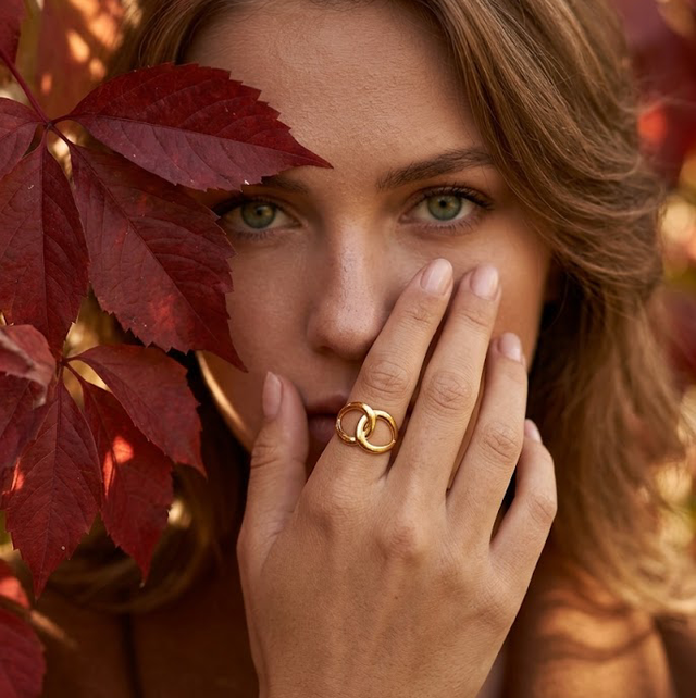 Bague double noeud