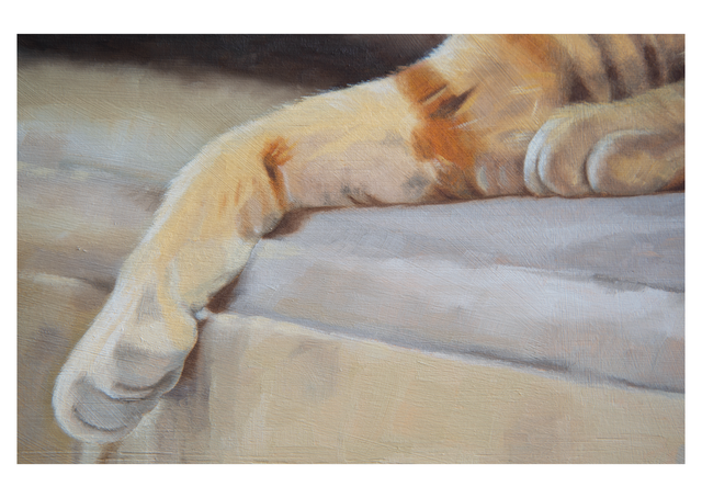 Postcard - Ginger Tabby (Detail)