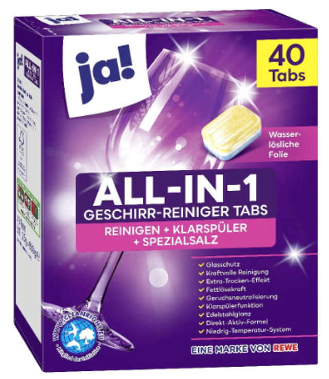 Nõudepesumasina tabletid 40tk