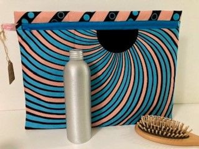 Pochette zippée XL coton WAX