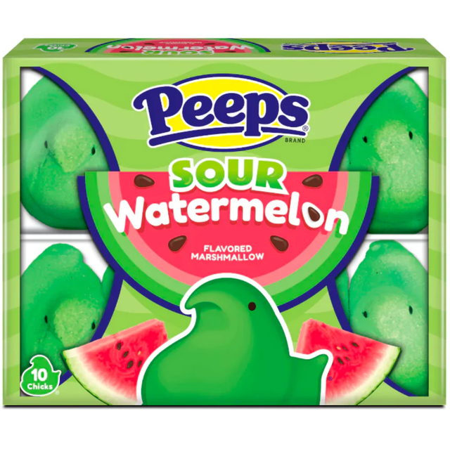 Peeps Sour Watermelon Marshmallow Chicks (10pcs)  