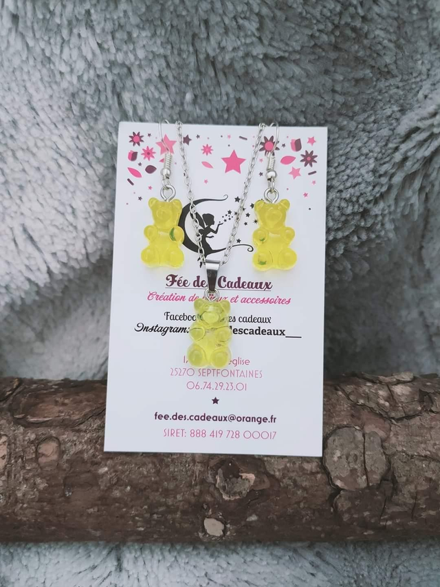 Parure "Enfance" Jaune 