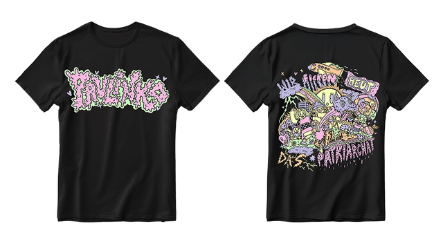 T-Shirt PAULINKO "Wir ficken heute das Patriarchat" schwarz