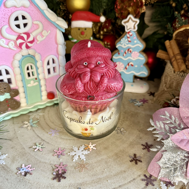 Bougie Cupcake de Noël XL