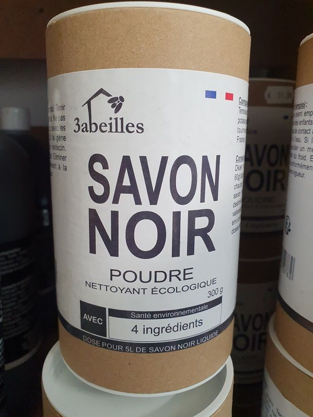 Savon noir 300gr poudre 3 Abeille solibio