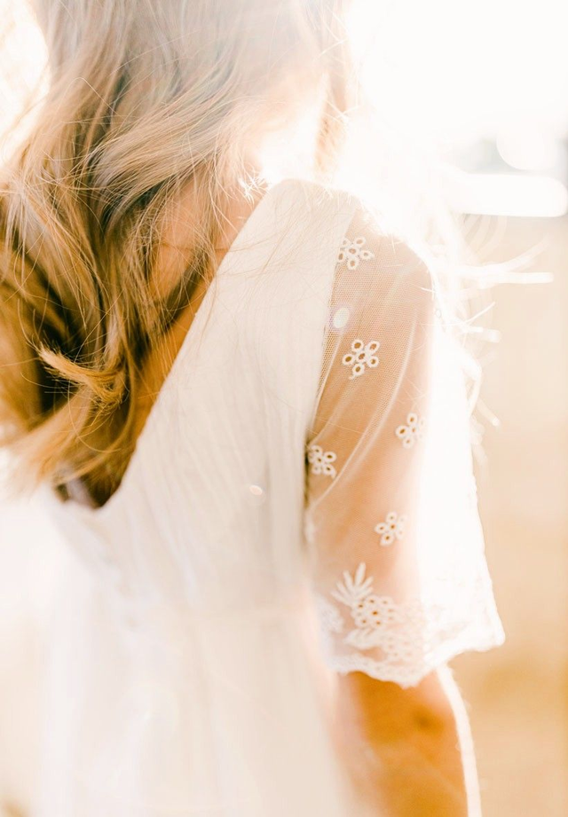 Robe de mariée en double gaze de coton | Thelma