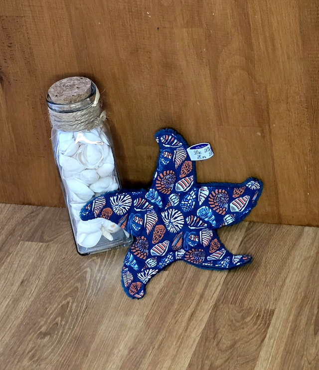 doudou plat étoile de mer 