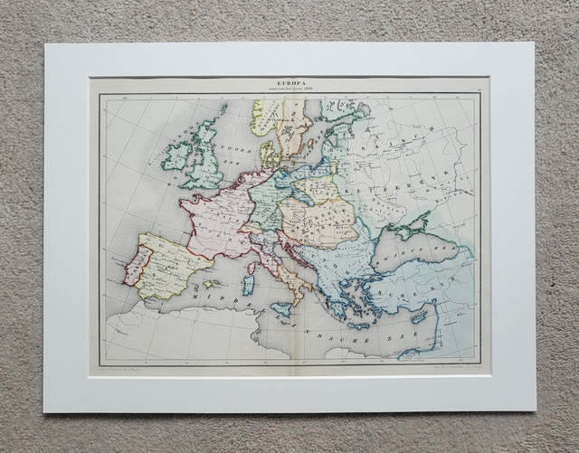 Europe - Around the Year 1810 (in Dutch)