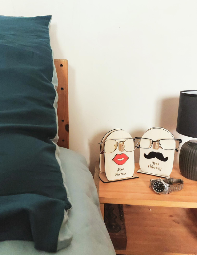 Support lunettes Monsieur Madame 