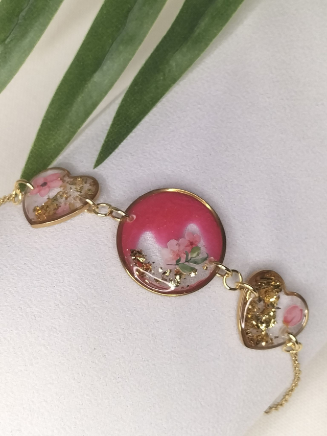 Bracelet rose et or