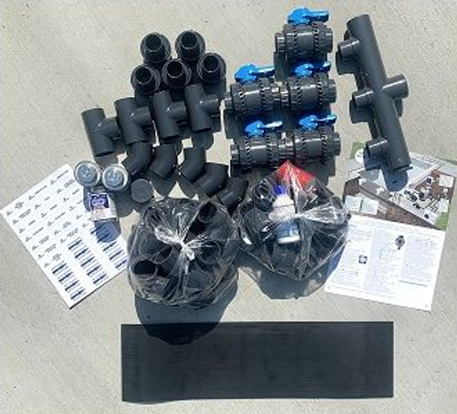 KIT plomberie 50 pour piscine 8x4 et 10x5 M