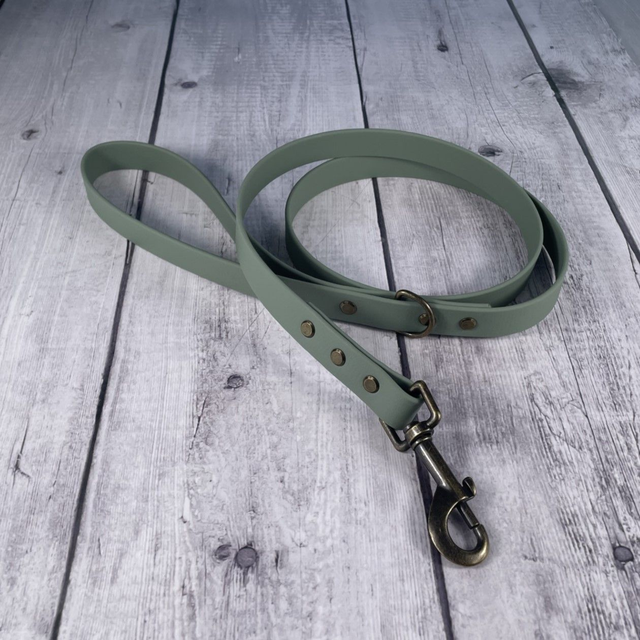 Foggy Green Waterproof BioThane® Lead