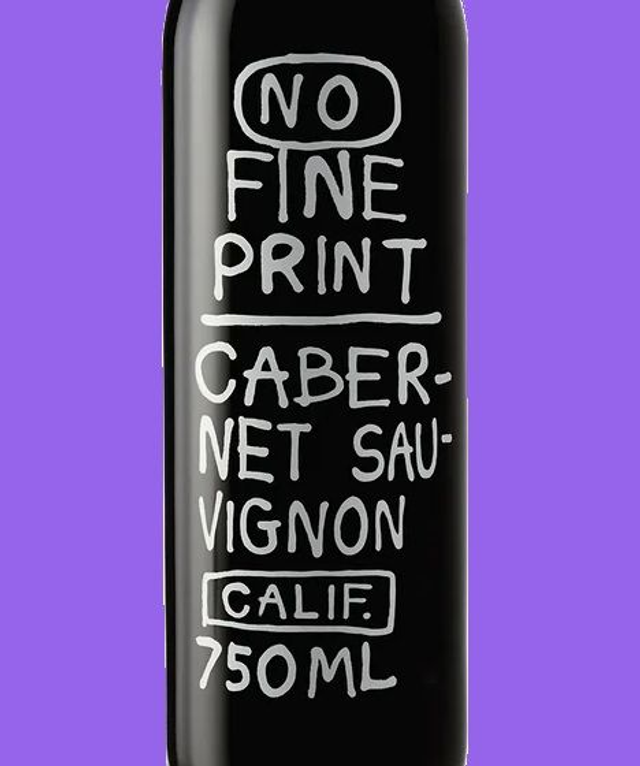 No Fine Print Cabernet Sauvignon, 2023, California