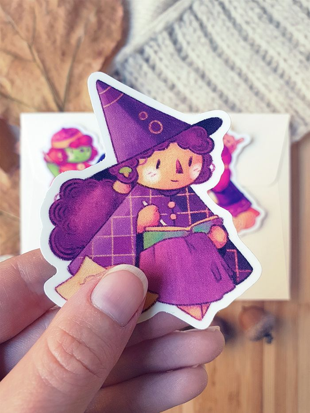 Sticker «Flavie et le carnet de dessin »