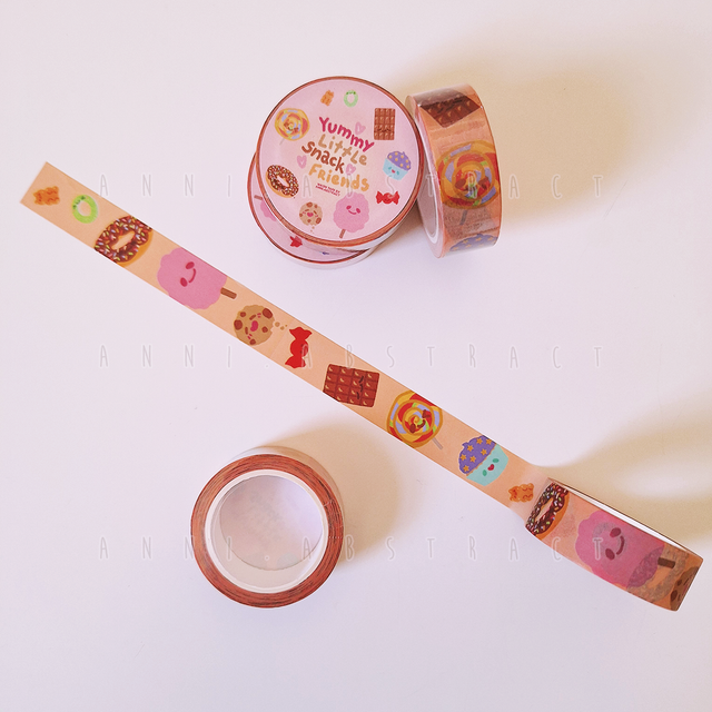 Original Art | "Yummy Little Snack Friends" Washi Tape