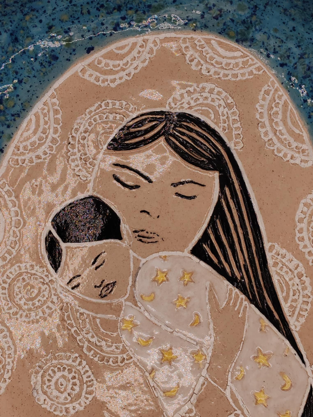 Plat "La Madone et l'Enfant"