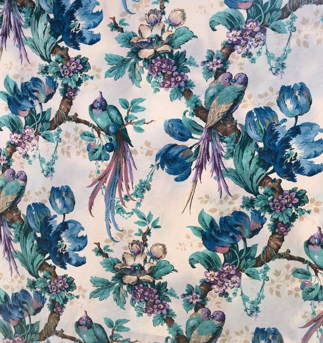 Vintage Sanderson "Guadeloupe" linen fabric