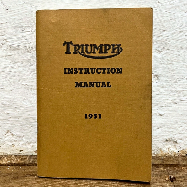 A Triumph Motorcycle Instruction Manual from 1951