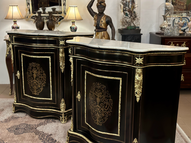 Par de armários Boulle Napoleão III