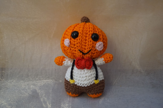 Kürbisfarmer Dekoration gehäkelt