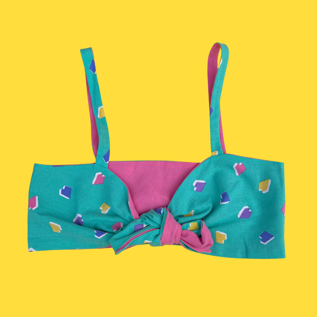 Crop top Papillon "Retro coeur" - XS/S/M