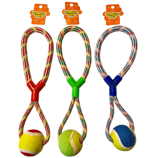 Kingdom Pet Figure of 8 Rope Ball Dog Toy 35cm - only £1.49 each