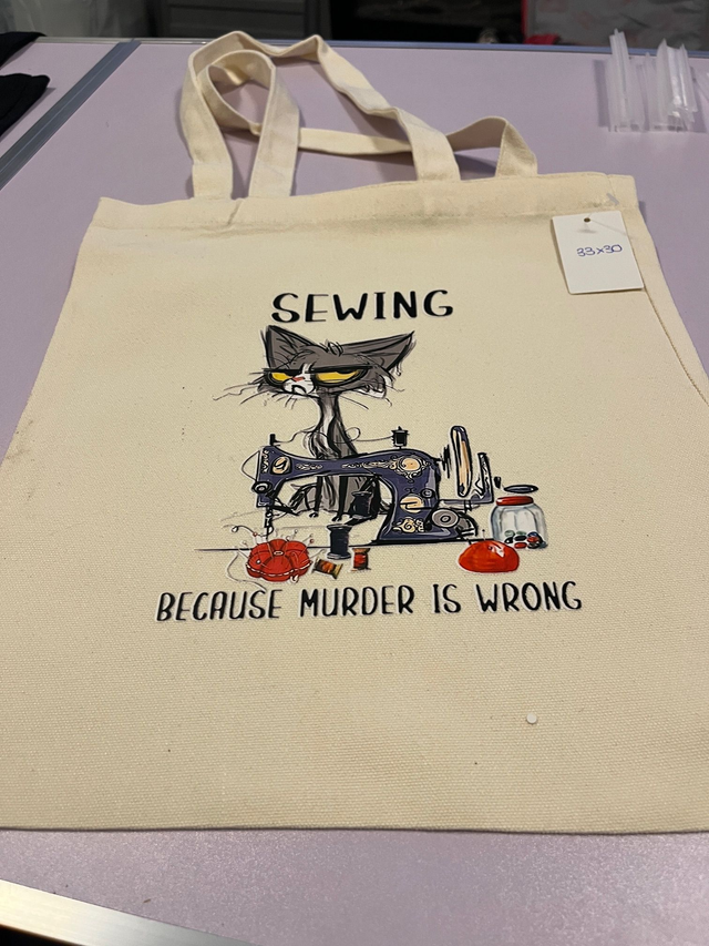 Sewing, Because Murder Is Wrong