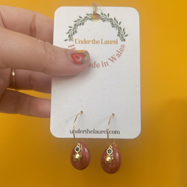 Teardrop Star Earrings