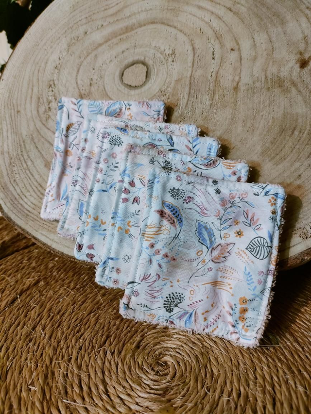 Lot de 5 lingettes thème baroque rose
