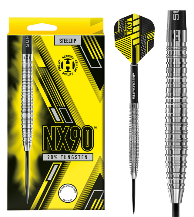 NX90 90% Tungsten Steel Tip Darts by Harrows