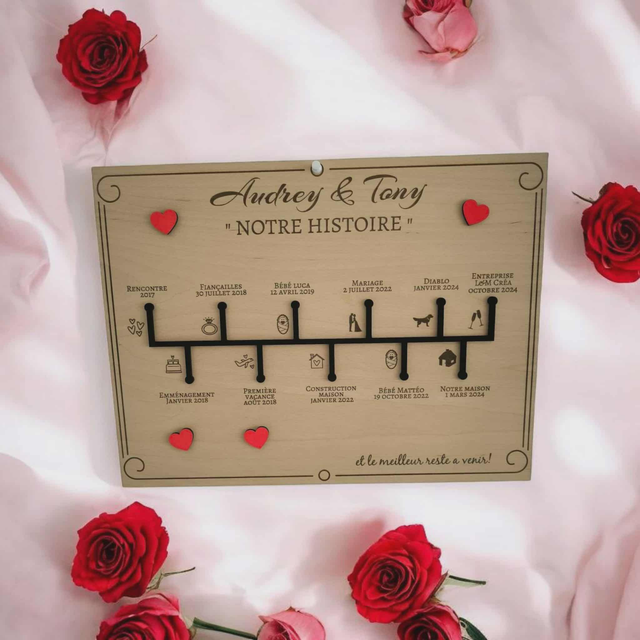 PANCARTE " NOTRE HISTOIRE "