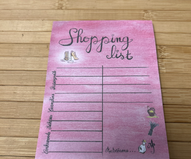 Shopping list 