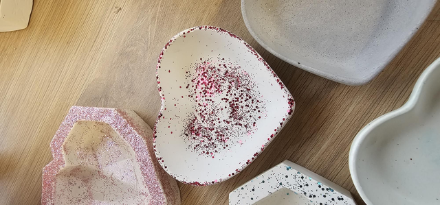 Vide poche coeur lisse