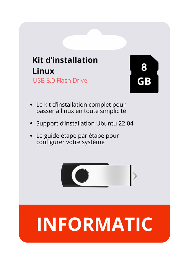 Clé USB bootable Linux - Ubuntu 24.03 + Guide d'utilisation 