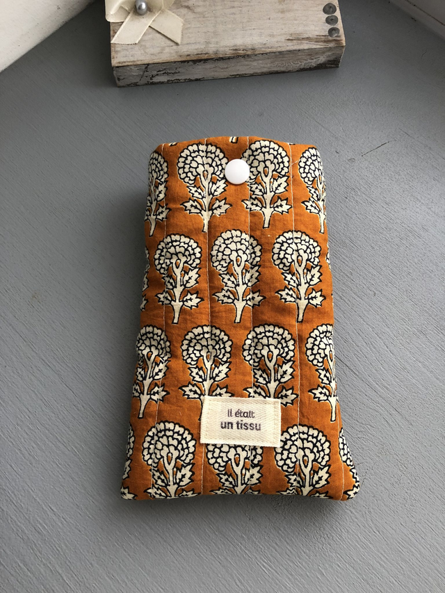 Etui à lunettes India Moutarde