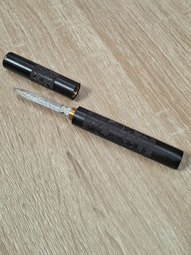 Ebbenhouten RVS Pu-Erh mesje