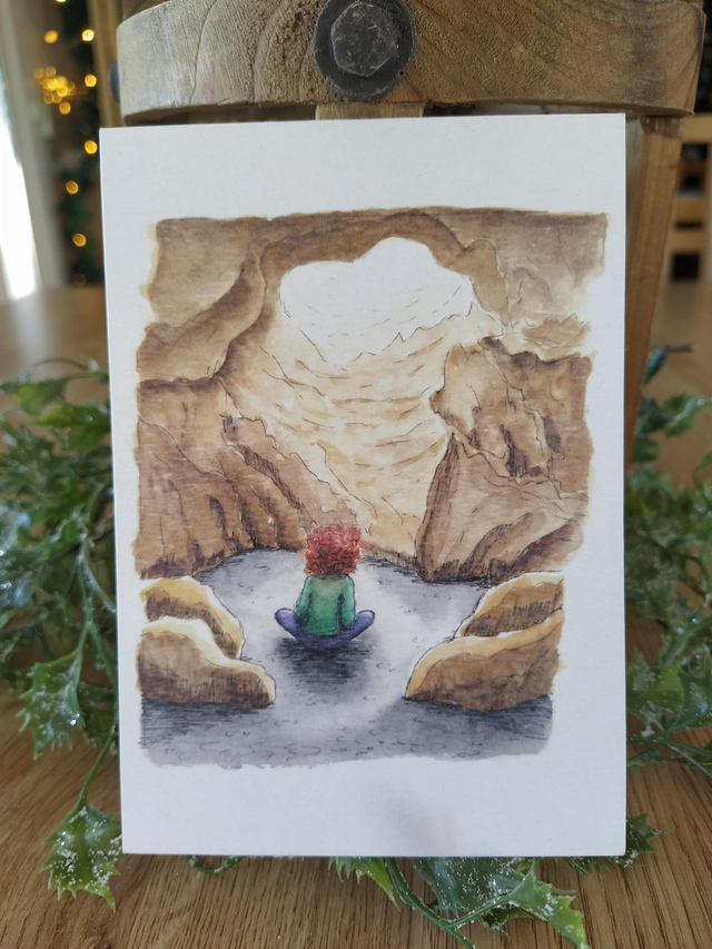 Carte "Grotte des demoiselles", 10x15cm