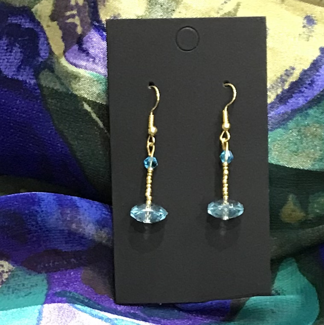 Blue Dangling Earrings - BLDE24