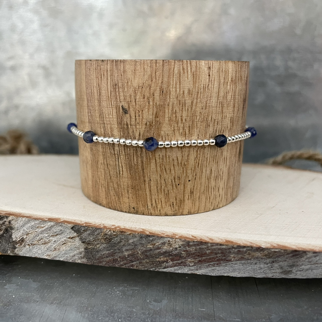 BRACELET Tons argent et bleu
