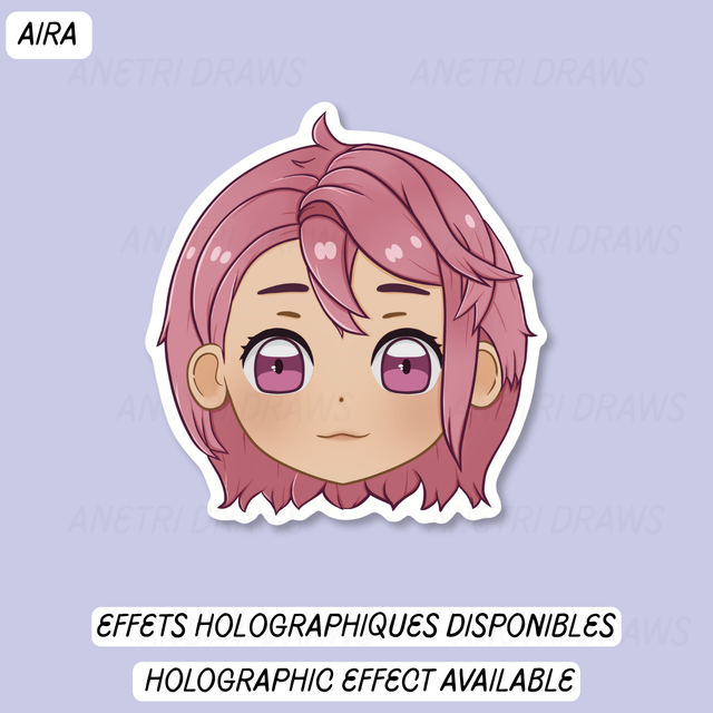 Sticker visage mignon Dandadan | Aira Shiratori