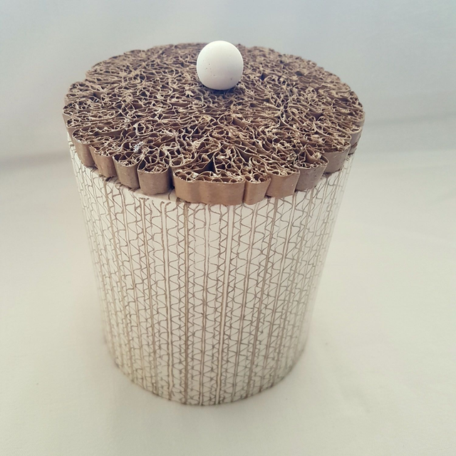 Boite effet cannelure - modèle moyen