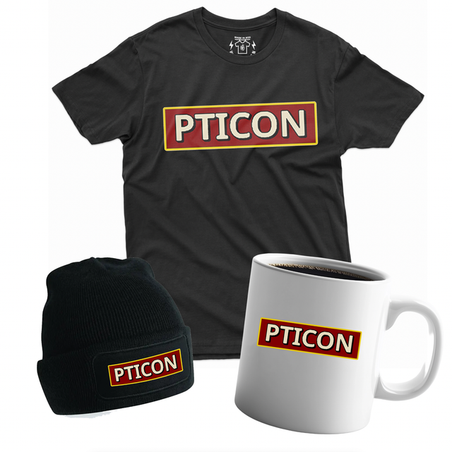 "PTICON" Tshirt, Sweat, Bonnet, Totebag, Mug