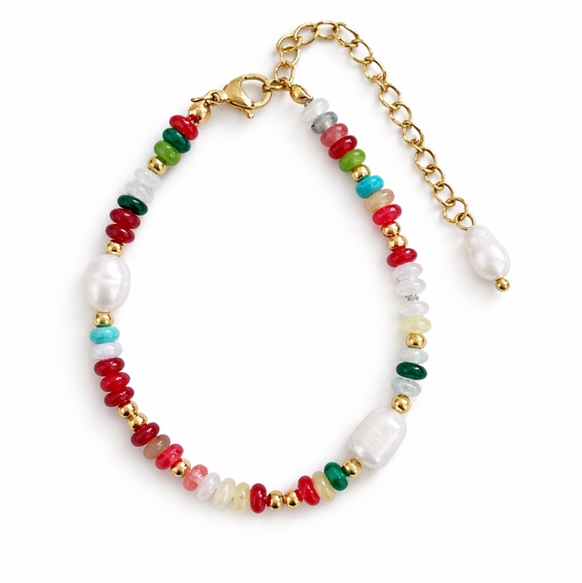 Pulsera acero multicolor 