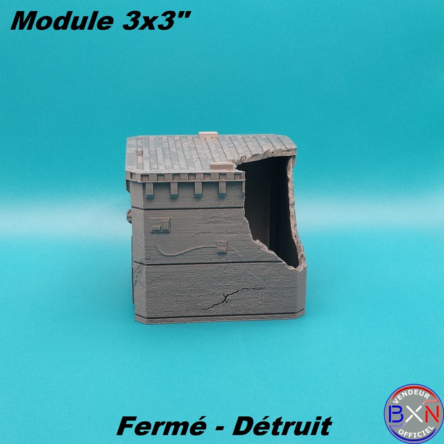 VGT - Module 3x3&quot; - Fermé - Détruit