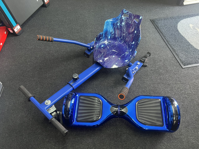 Chrome Blue Hoverboard Bundle 